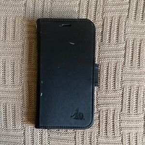 iPhone 12/12 Pro Radiation Blocking Black Leather Phone Case